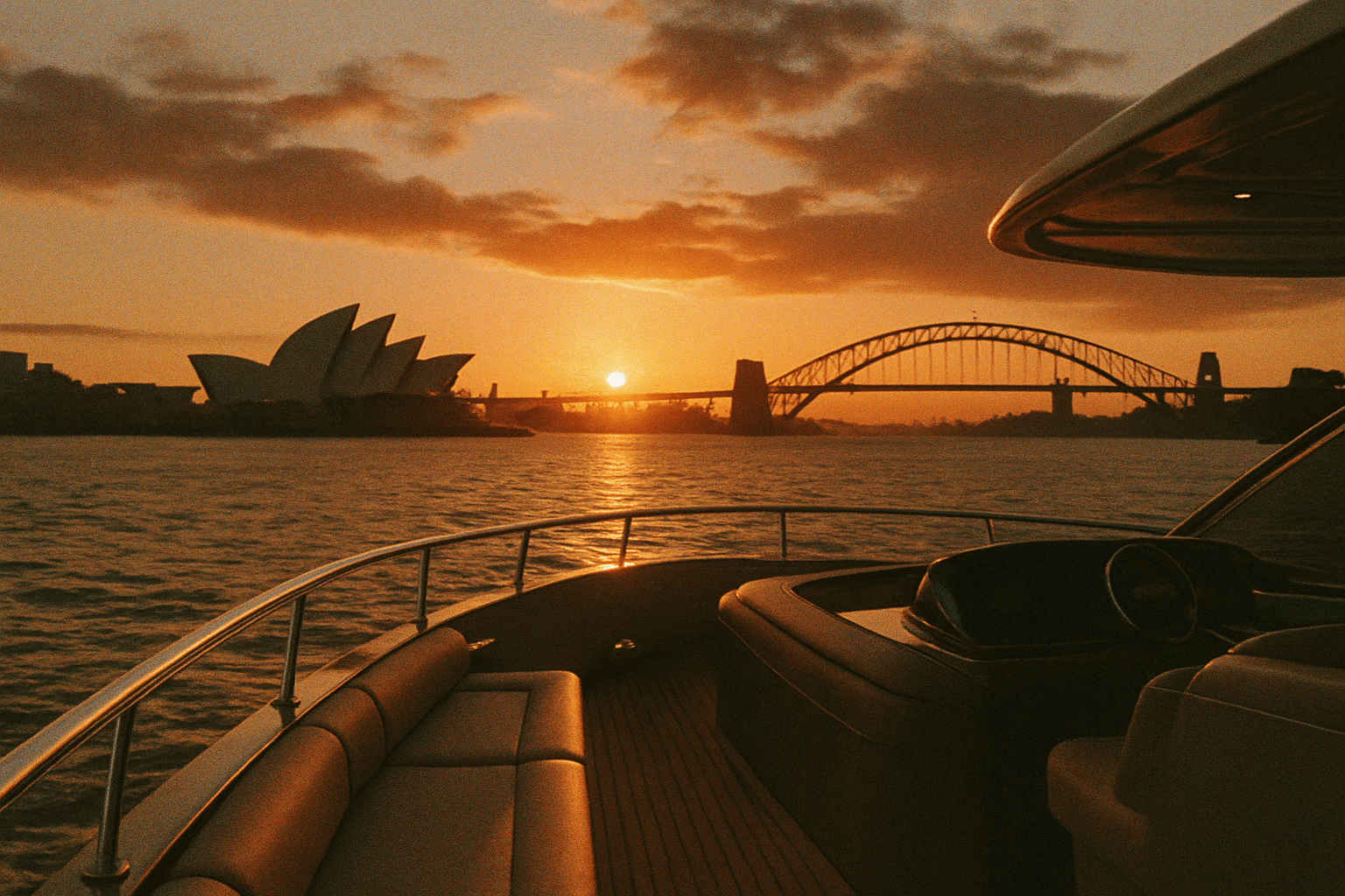 Luxury Yacht on Sydney Harbour